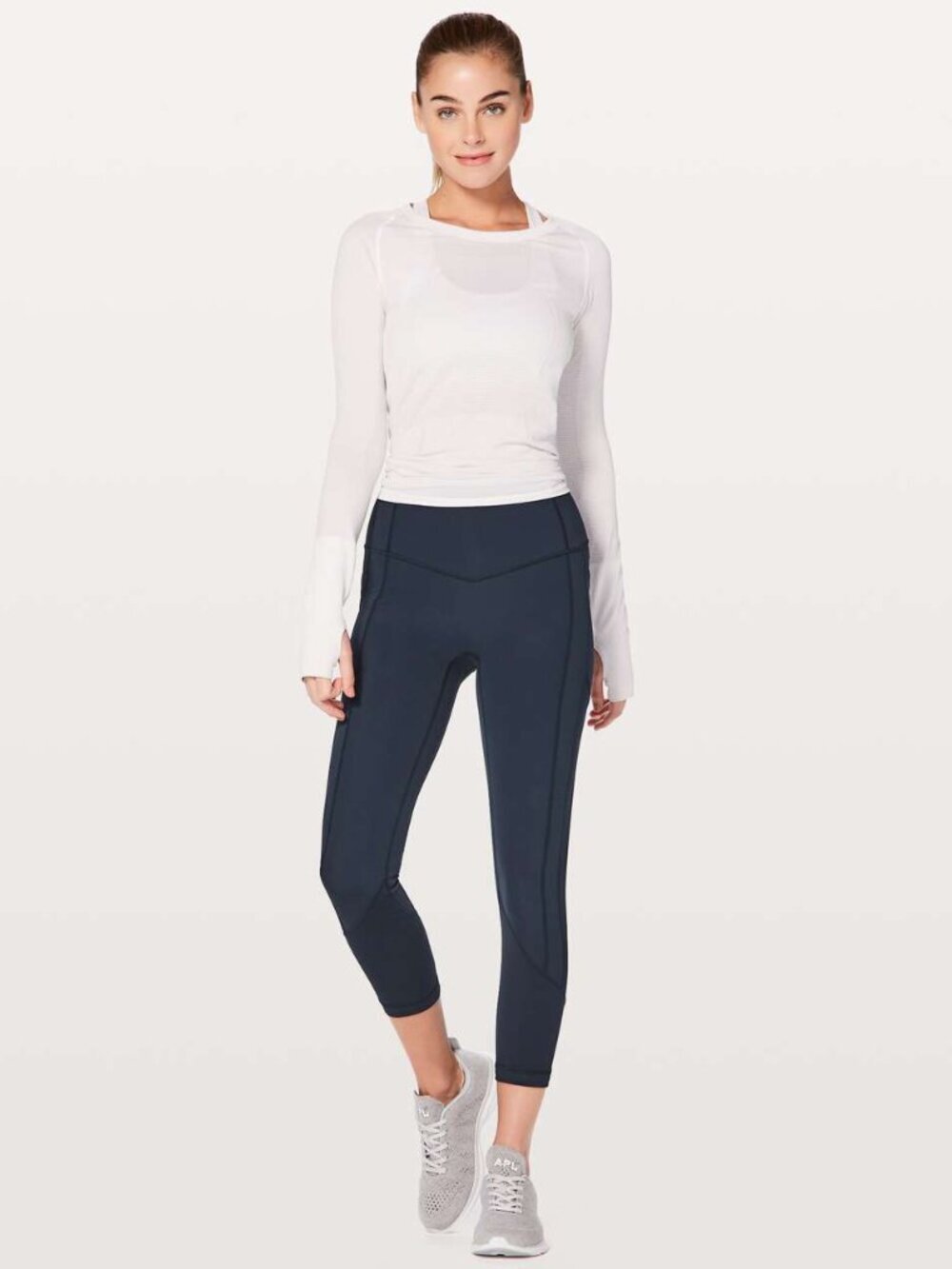 Lululemon All The Right Places Crop II *23" True Navy Size 4